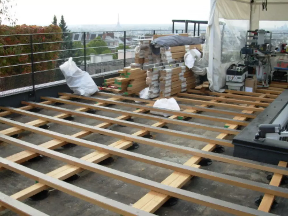 fabrication toit terrasse